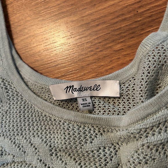 NWT Madewell Palm - Stitch Crop Sweater Tank XS - Picture 5 of 5